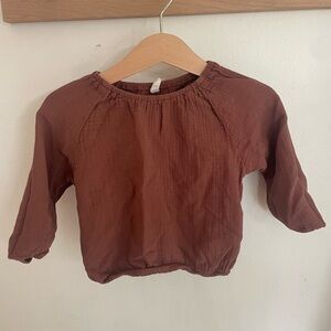 Quincy Mae gauzy flowy top 12-18months